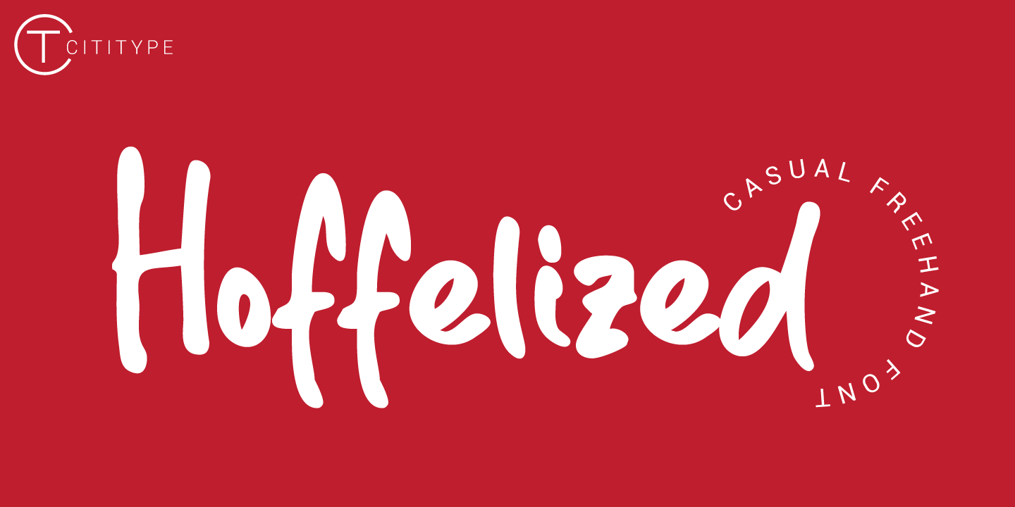 Hoffelized Font preview
